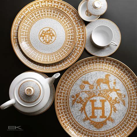 hermes talerze|hermes dinnerware sets.